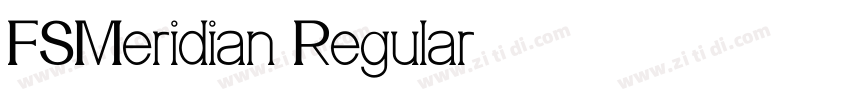 FSMeridian Regular字体转换